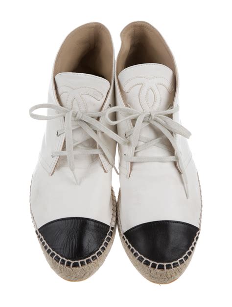 chanel high top sneakers espadrilles